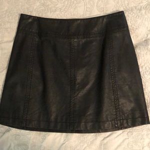 free people leather skirt
